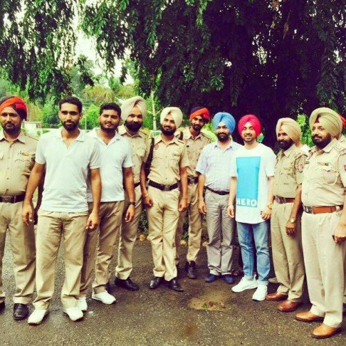 Diljit Dosanjh With Police Mens