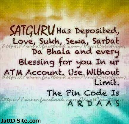 Satgur Has Deposited Everything In Ur Account