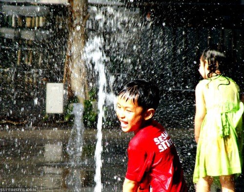 Childs-Playing-With-Water-