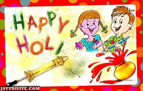 Happy Holi To All Children