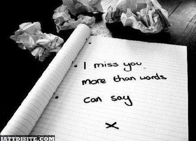 I Miss You More Then Words Can Say