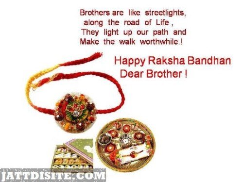Happy Raksha Bandhan Dear Brother