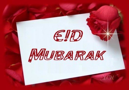 Beautiful Eid Mubark Card