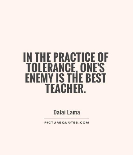 Enemy Is The Best Teacher