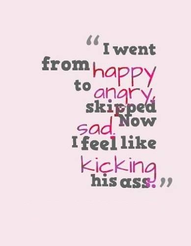 From Happy To Angry
