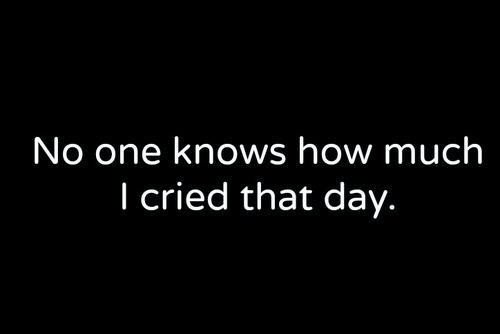 I Cried That Day Quotes