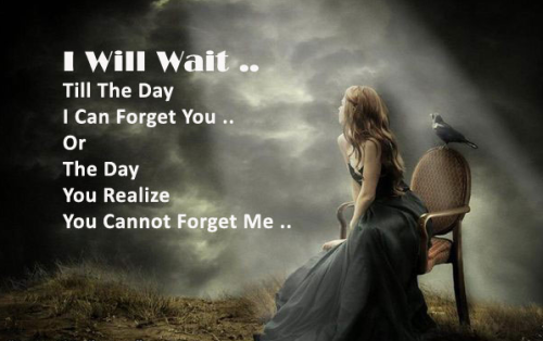=I Will Wait Breakup Quote