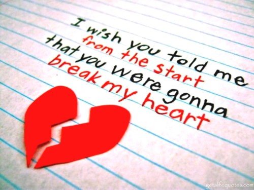 I Wish Told Me breakup Quote