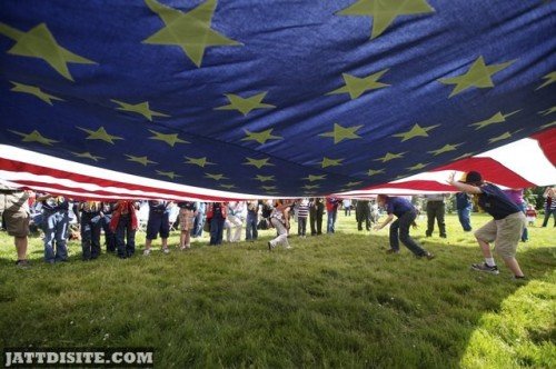 A Big Flag For Flag Day