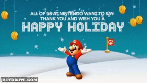All Of Us At Nintendo Want To Saw Thank You And Wish You A Happy Holiday
