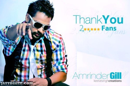 Amrinder Gill Thaks To Fan