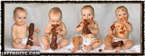 Baby With Chocolate