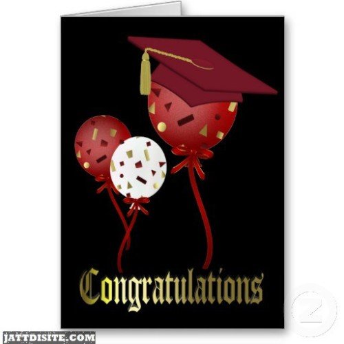 Balloons Graduation Congratulations Greeting Card