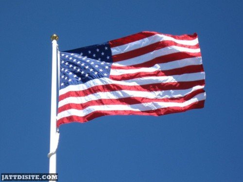 Beautiful Waving Flag For Flag Day