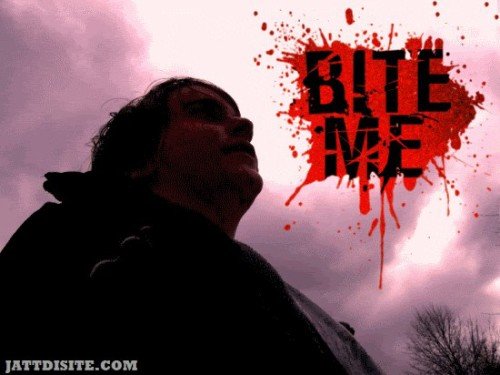 Bite Me Blood Graphic