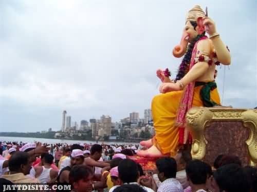 Celebrating Anant Chaturdashi.