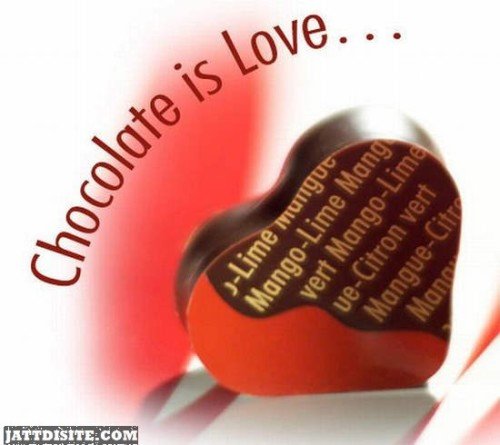 Chocolate is Love Happy Chocolate Day