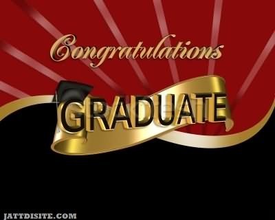 Congratulations Graduate Golden Graphic