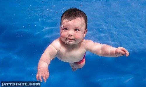 Cute Aqua Baby