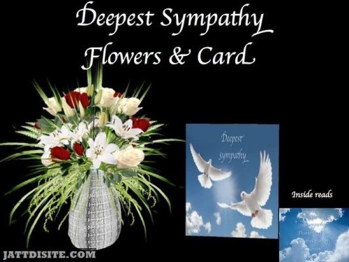 Deepest Sympathy Flowers & Card