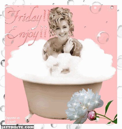 Friday Enjoy Bathing Girl Glitter