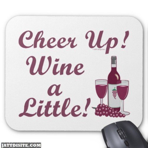 Funny Cheer Up Wine a Little