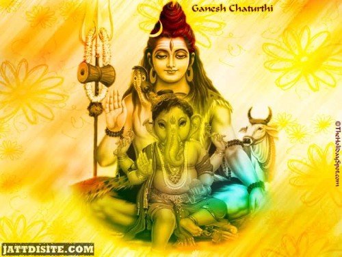 Ganesh Chaturthi Shiv And Ganesh Graphic