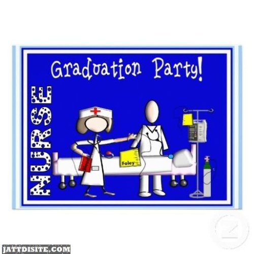 Graduation Party Nurse Graphic