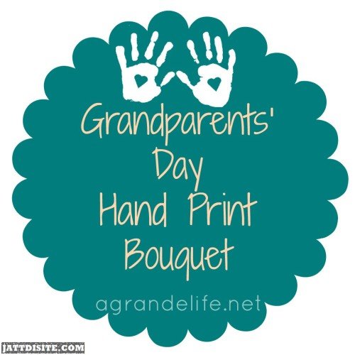 Grandparents Day Hand Print Bouqet