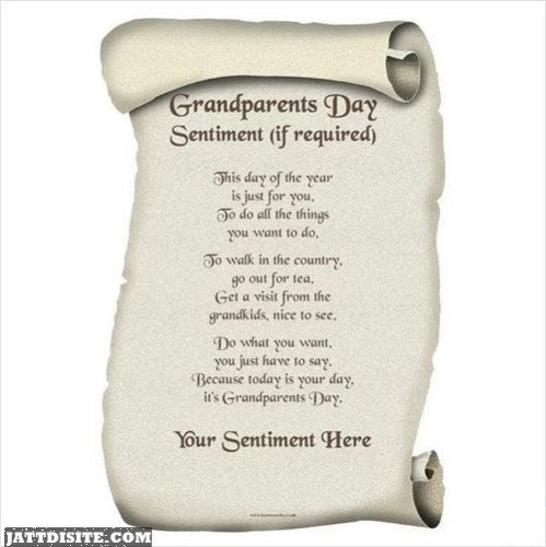 Grandparents Day Sentiment