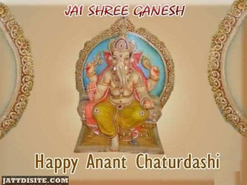 Happy Anant Chaturdashi Graphic.