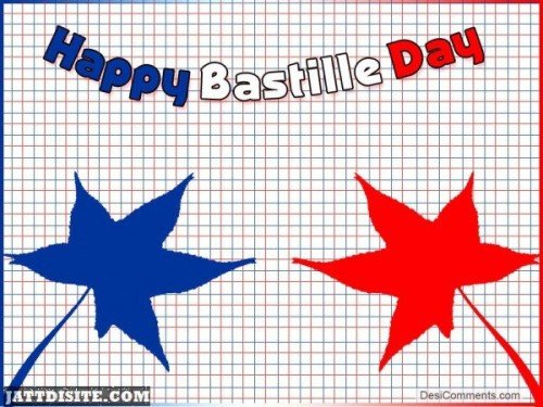 Happy Bastille Day Two Leaves Graphic
