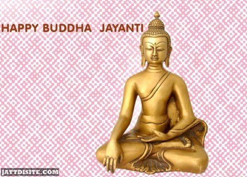 Happy Buddha Jayanti - Mahatma Buddha Statue