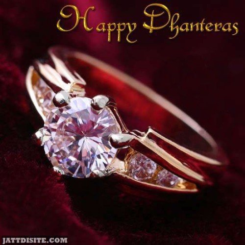 Happy Dhanteras Diamond Ring Graphic