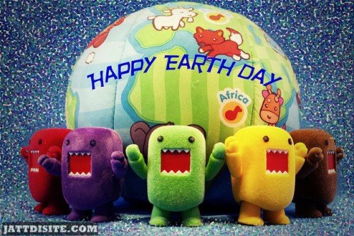 Happy Earth Day Cartoons Graphic For Share On Facebook