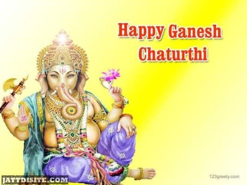 Happy Ganesh Chaturthi Wallpaper Graphic