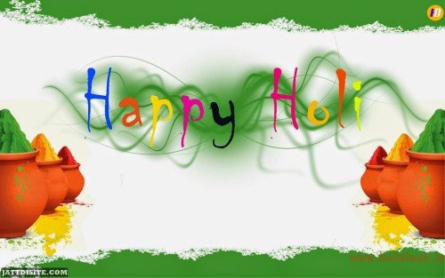 Happy Holi Beautiful Greeting Ecard
