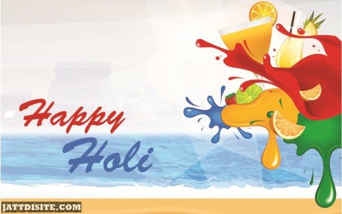 Happy Holi Color Splash Wallpaper