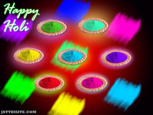 Happy Holi Colorful Decoration
