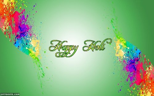 Happy Holi Colorful Splash Graphic