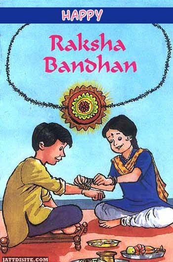 Happy Raksha Bandhan Animated Graphic 