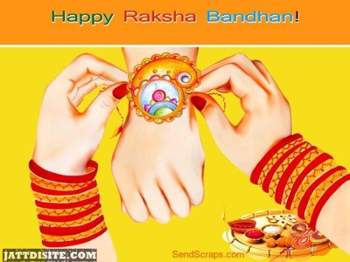 Happy Raksha Bandhan Graphic For Share On Facebook