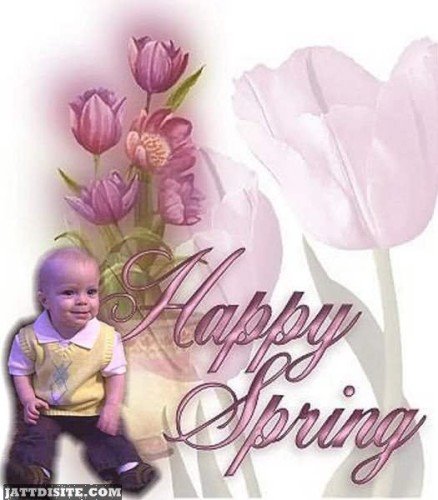 Happy Spring Kid Graphic