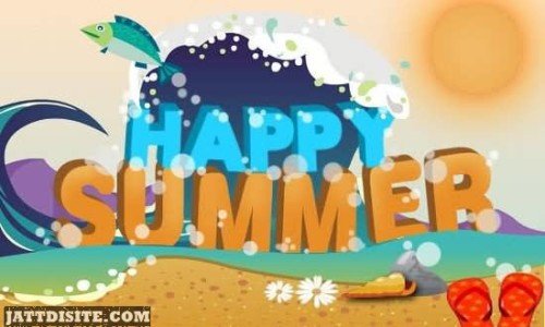 Happy Summer Colourful Wallpaper