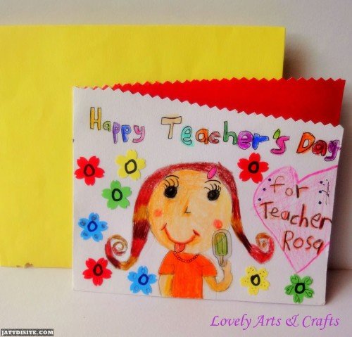 Happy Teachers Day Hand Made Greeting Card1
