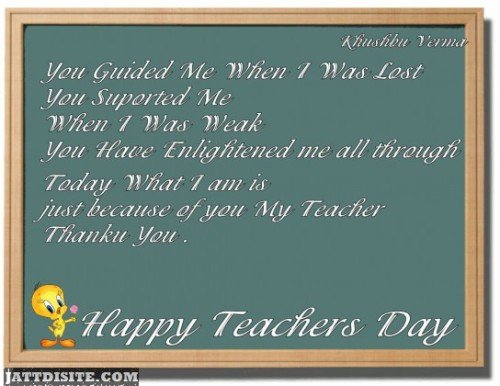 Happy Teachers Day Tweety Graphic