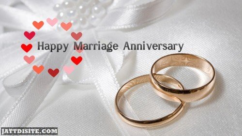 Happy marriage anniversary love rings