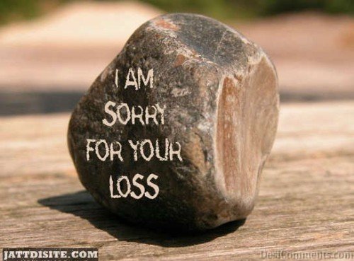 I Am Sorry For Your Loss On Rock Sympathy Graphic