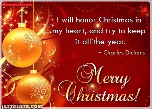 I Will Hinor Christmas In My Heart