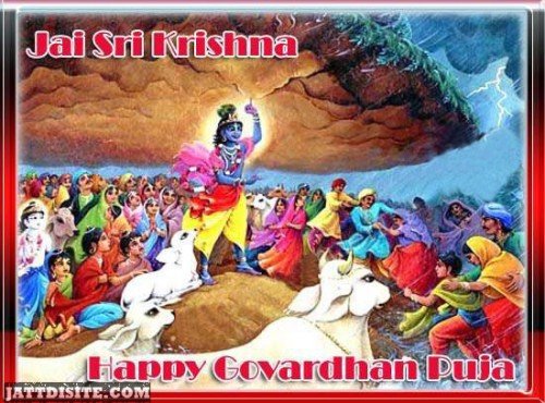 Jai Sri Krishna Happy Govardhan Puja